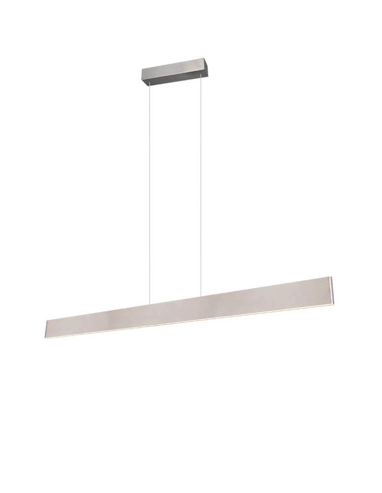 Led Office Pendant Light Galway 150cm - Stainless Steel