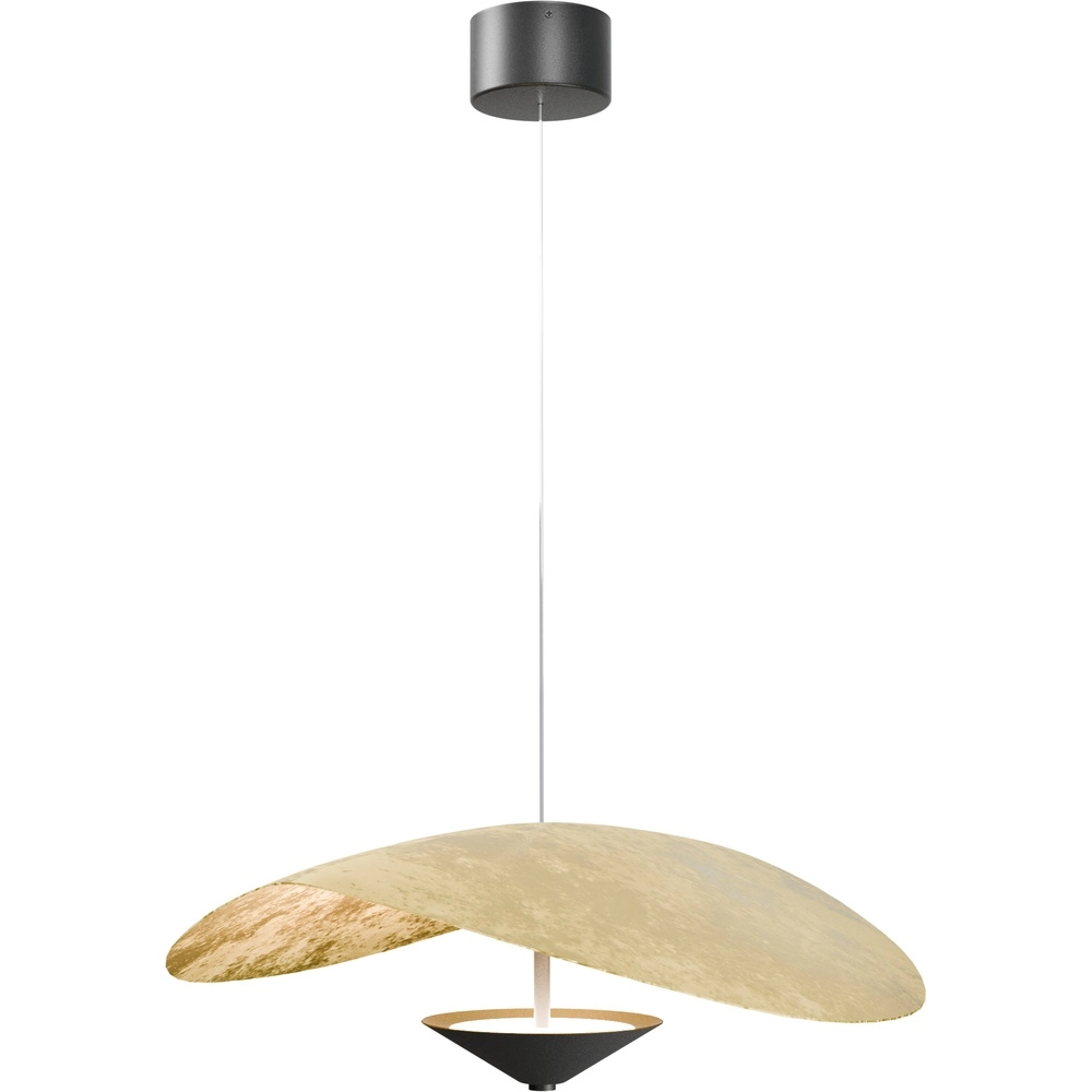 Ø 60cm led pendant light Lente Gold leaf - with pulley Masterlight 8718121390673