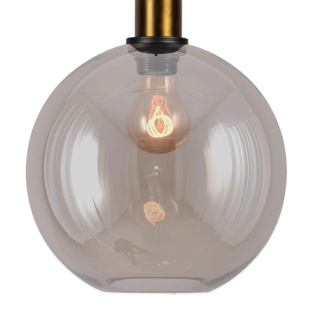 Hanging lamp Ø 25cm Bella 2 Antique brass with gold glass Masterlight 8718121334059