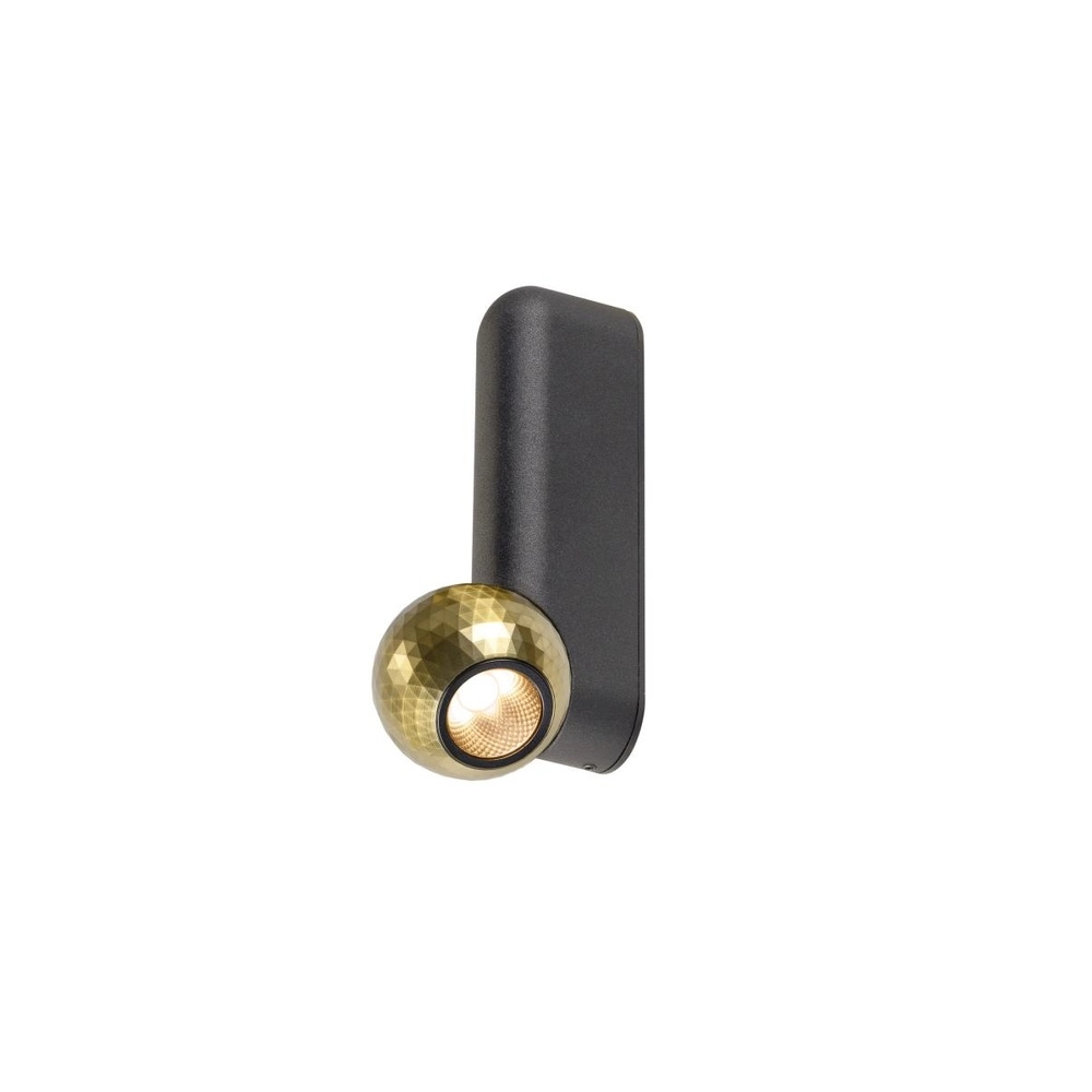 Ceiling lamp Dysko black with gold single SLV 4024163317245