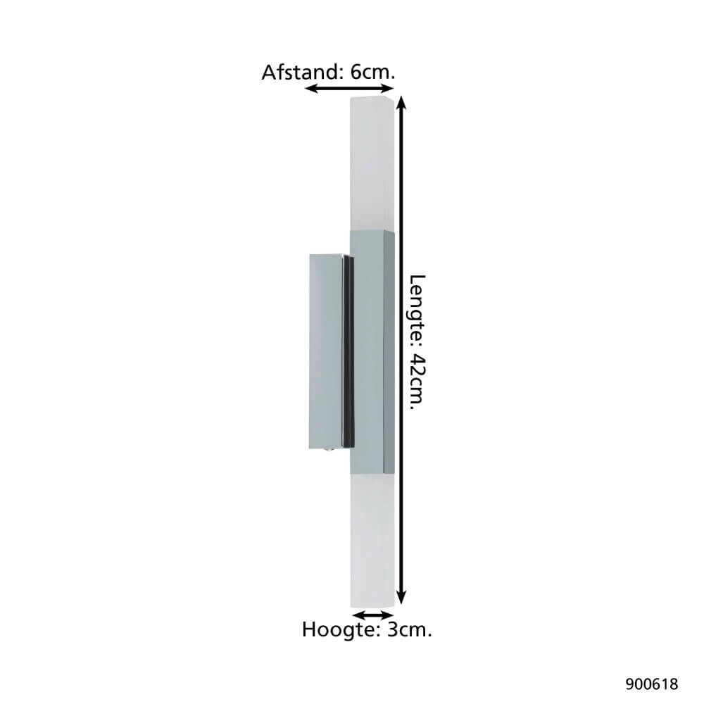Bathroom wall lamp Alcudia chrome Eglo 9008606245154