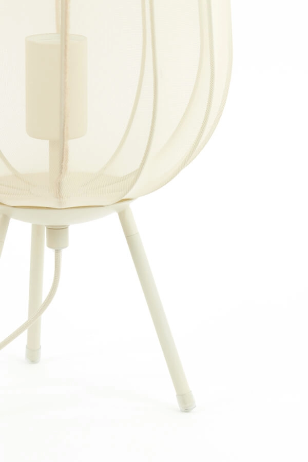 Japandi table lamp Plumeria cream Ø 25cm Light & Living 8717807651336