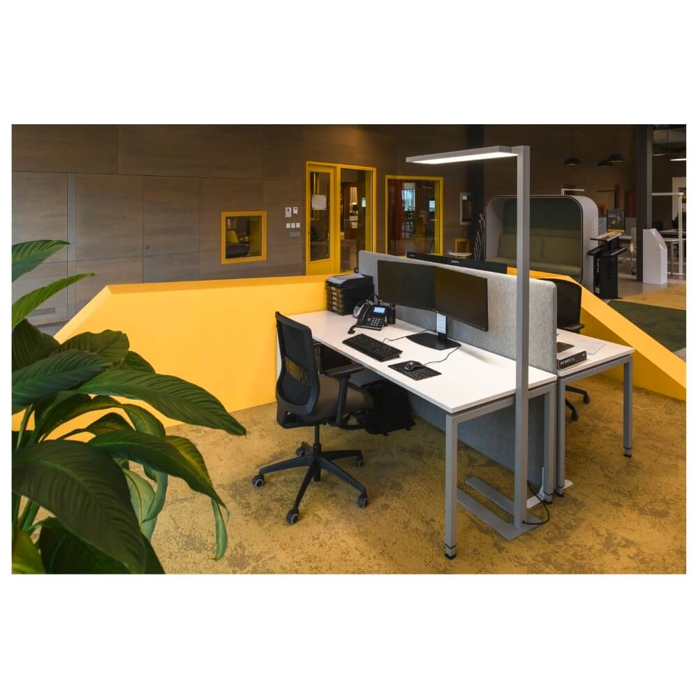 Led Office Floor Lamp Worklight Pro Grey - Single SLV 4024163277983