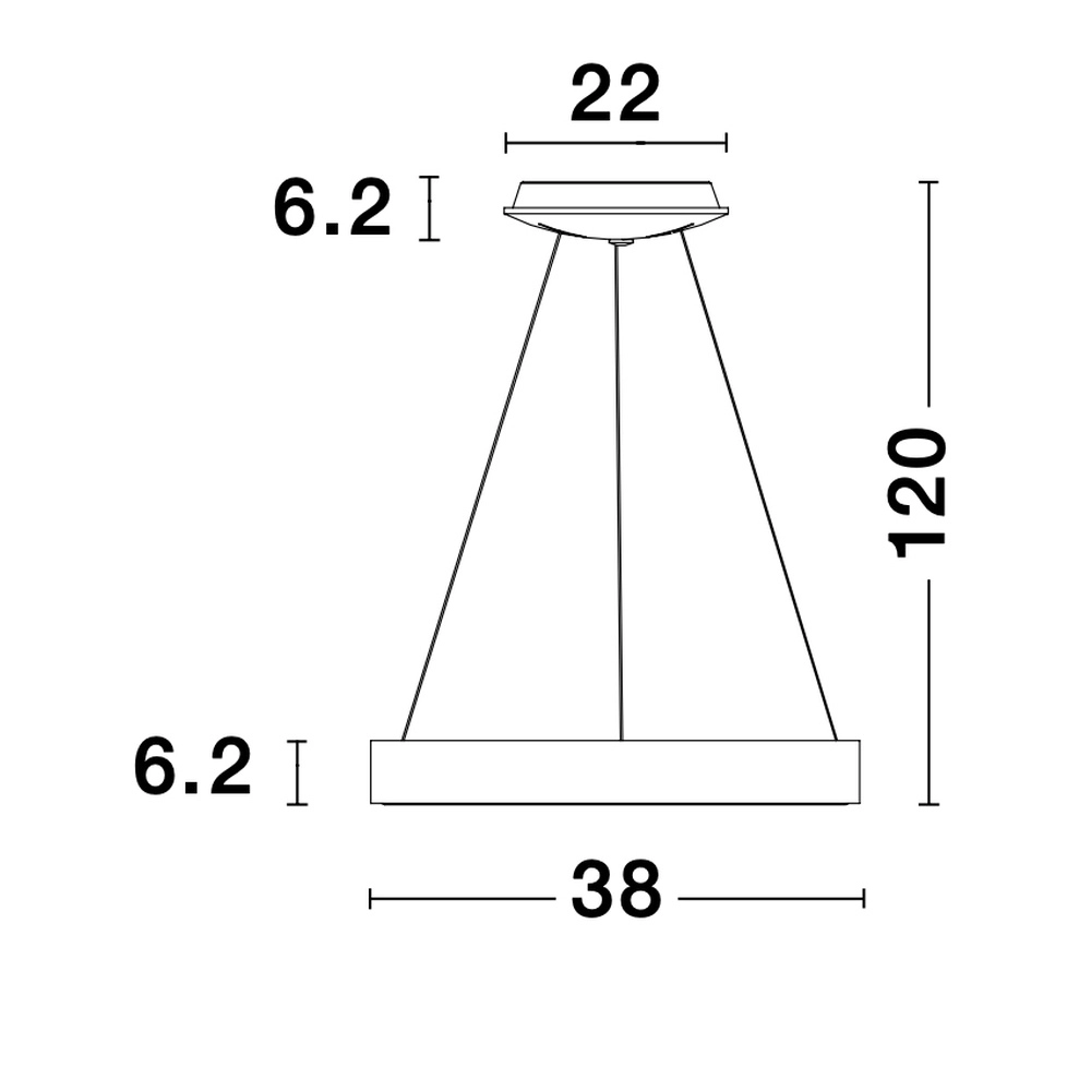Pendant lamp Rando Thin coffee brown Ø 38cm Lyora 5212017420176