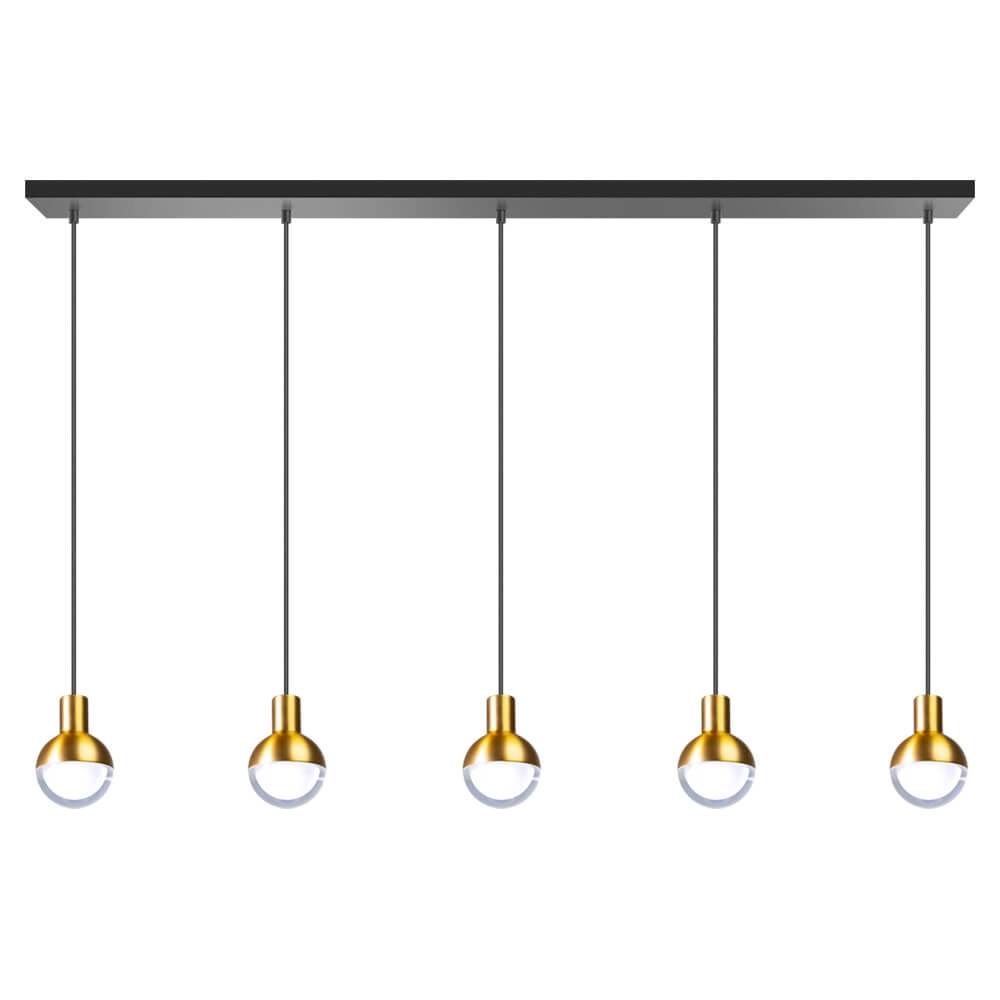 Black gold pendant lamp Drop