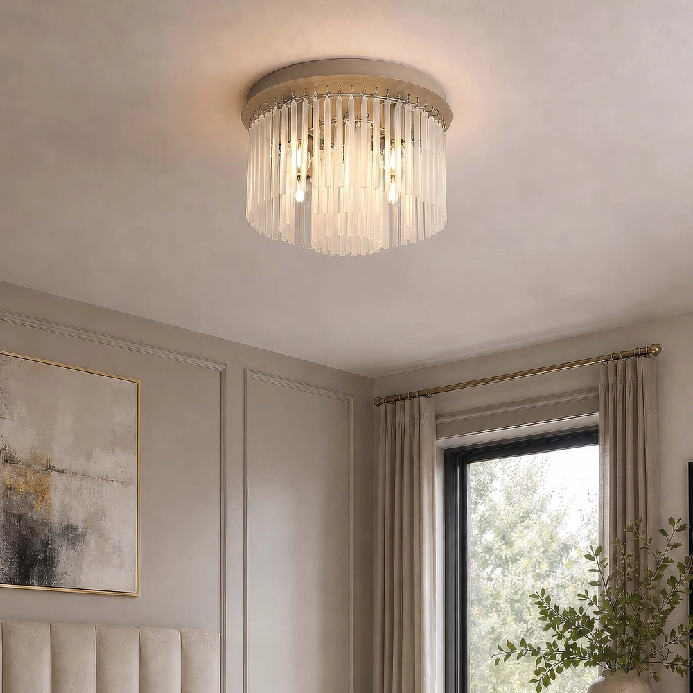 Ceiling lamp Swizzle sand brown