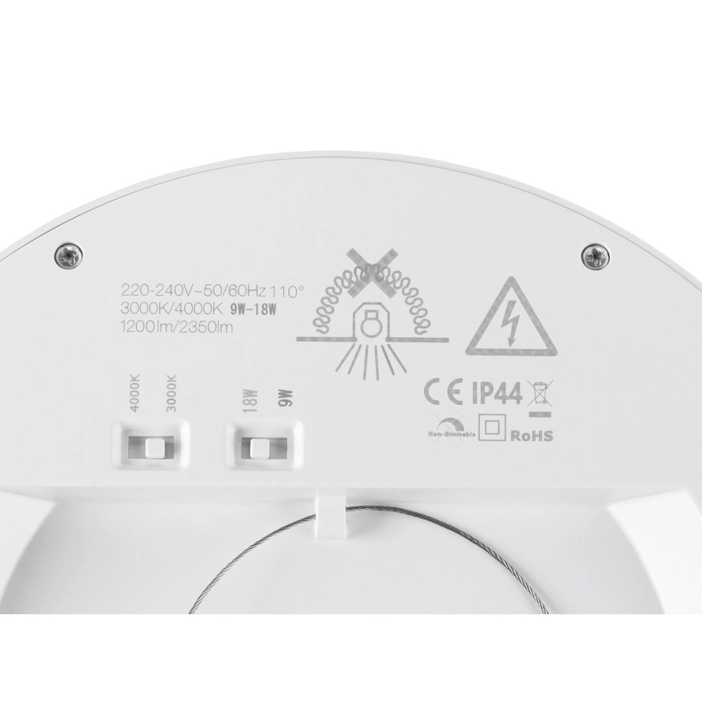 Ceiling light Vario Ø 21.7cm white SLV 4024163316279