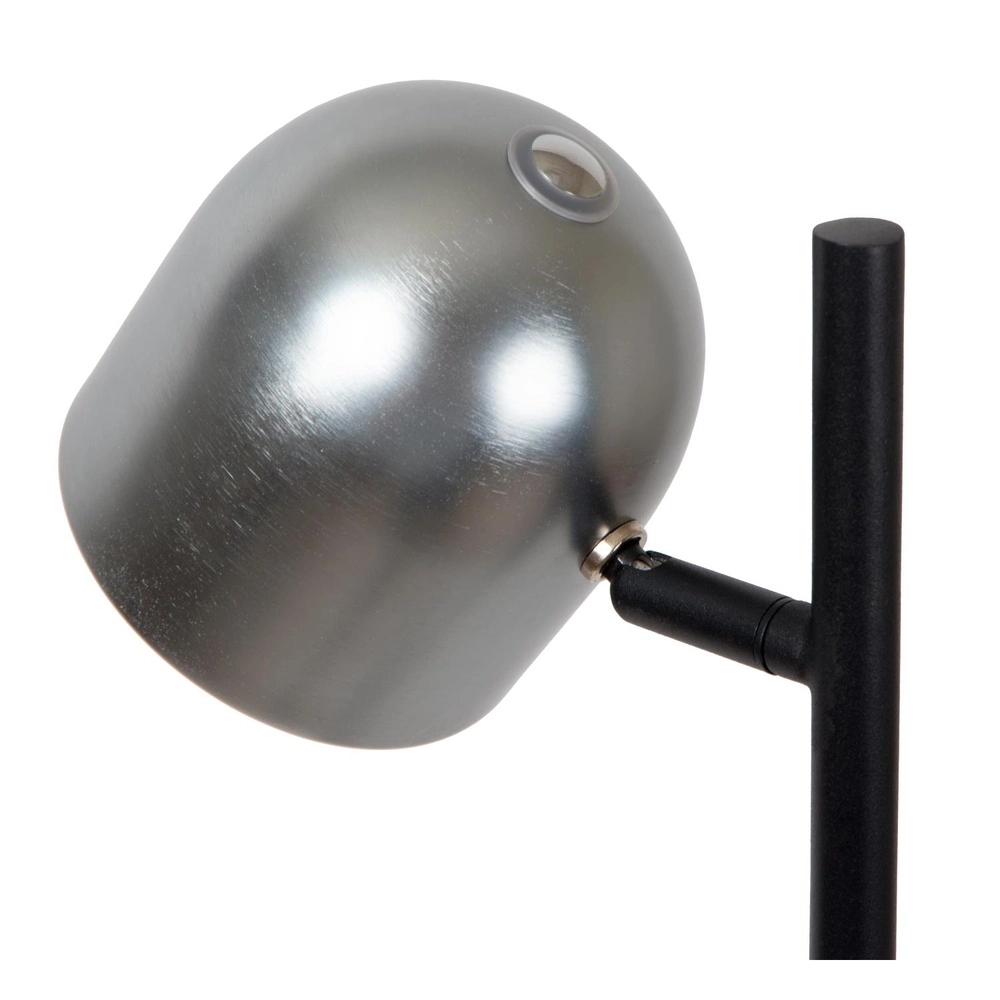 Rechargeable floor lamp Skanska Rech metallic grey Lucide 5411212032157