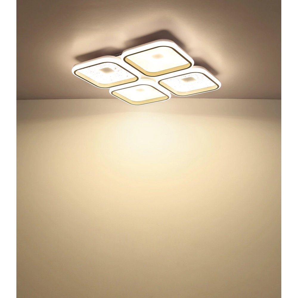 Modern ceiling lamp Mosaiko 54 x 54cm sand brown Globo 9007371572762