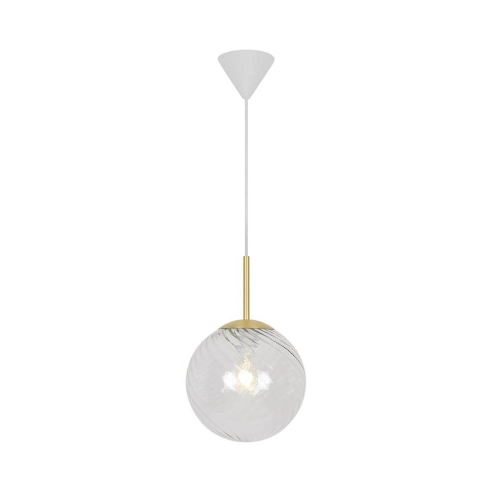 Glass pendant lamp Chisell brass Ø 25cm Nordlux 5704924015656