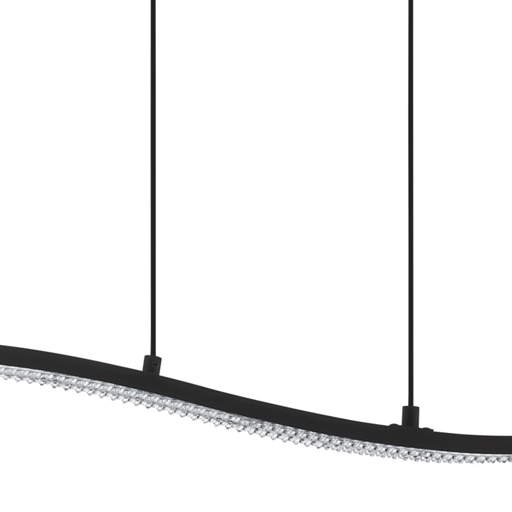 LED hanging lamp Lejias black Eglo 9002759998028