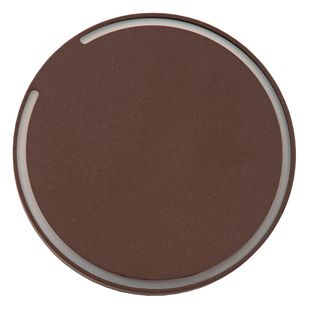 Sleek wall lamp Finister Ø 13cm rust brown