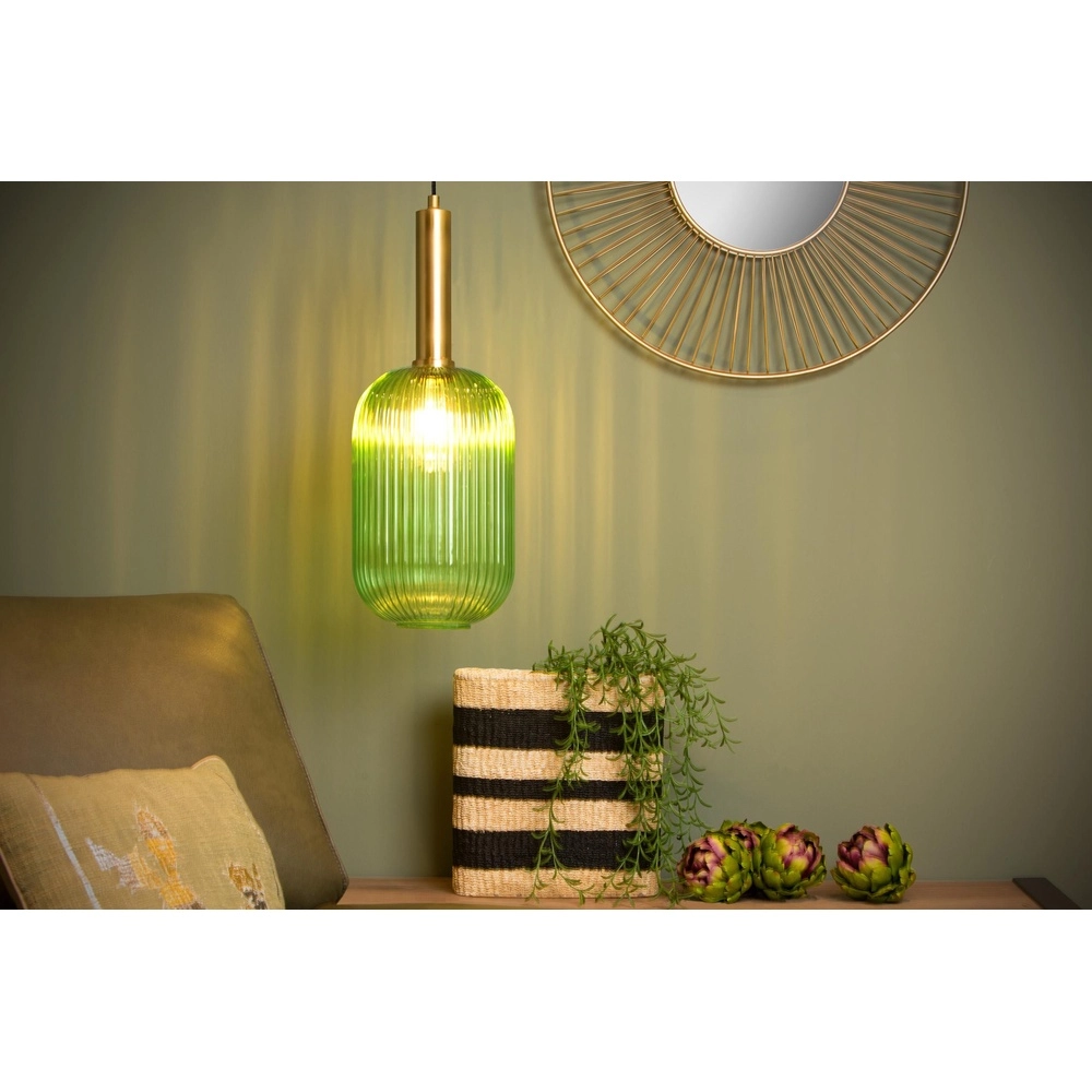 Pendant lamp Maloto Ø 20cm green Lucide 5411212451170
