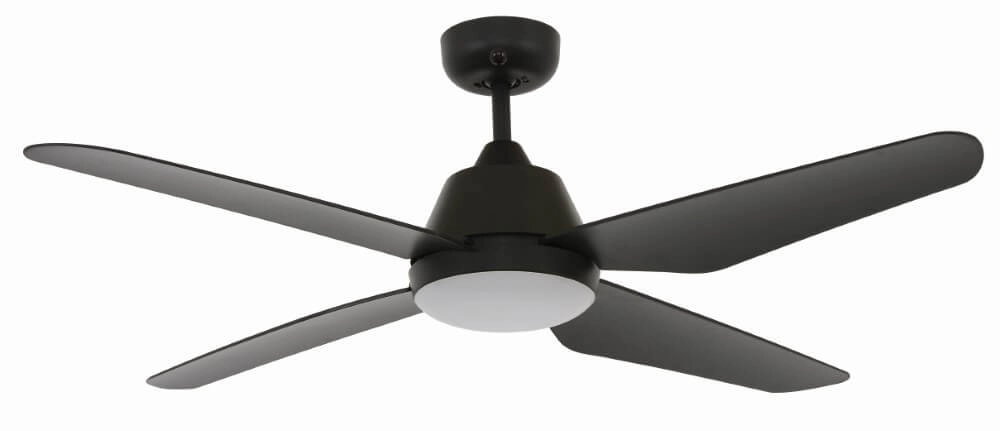 Ceiling fan with lamp Aria Led Ø 122cm black IP55
