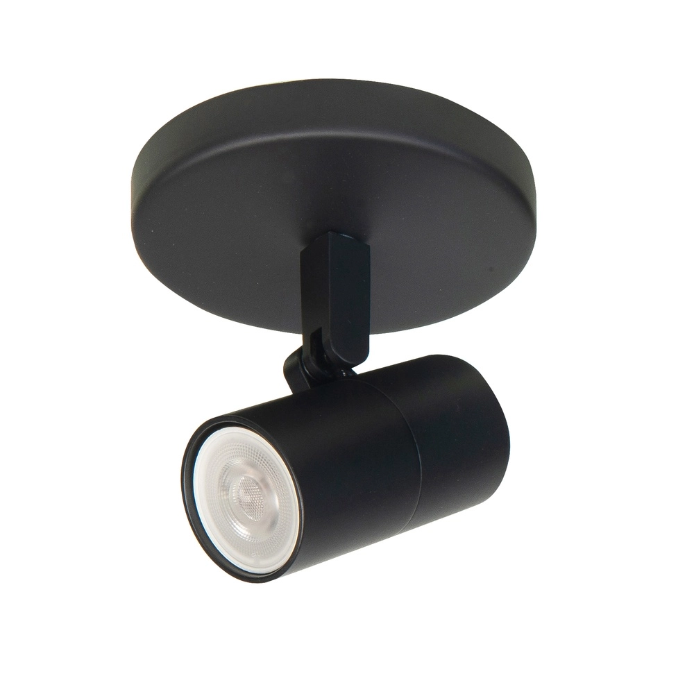 Black surface-mounted spotlight Piccolo ankle