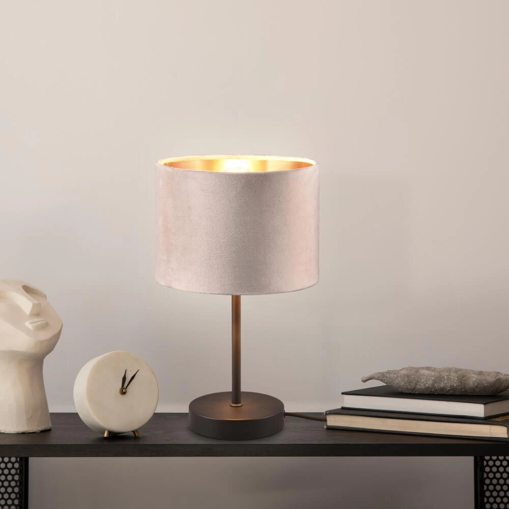 Table lamp Julieta velvet hood Trio 4017807574142