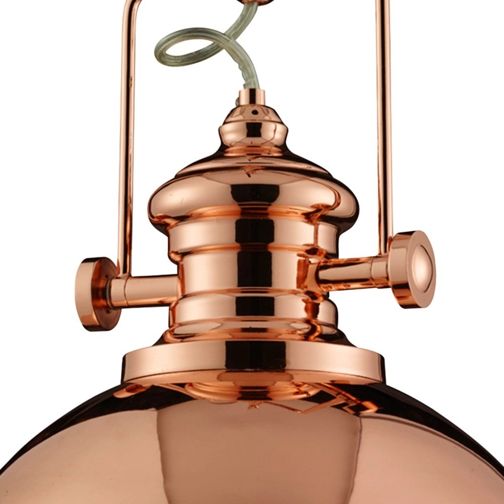 Copper pendant lamp Industrial Pendants Ø 31cm Searchlight 5053423043470