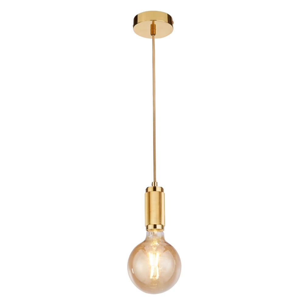 1-light pendant lamp Suspension gold Searchlight 5053423243702