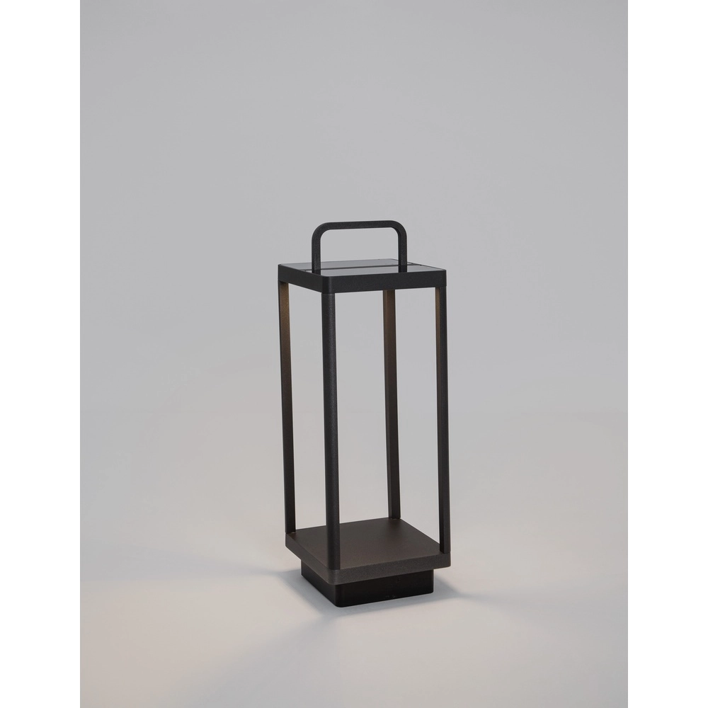 Solar table lamp Bali 51cm anthracite