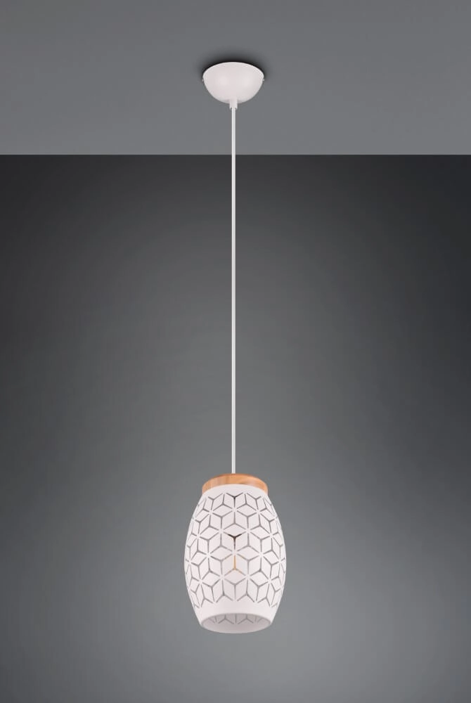 White hanging lamp Bidar design Trio 4017807574913