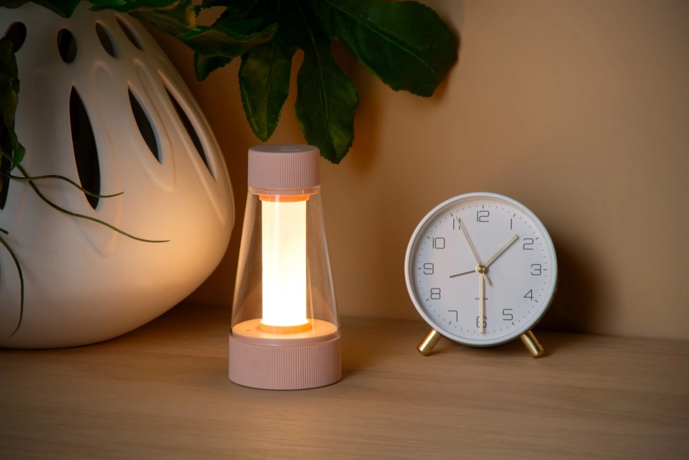 Rechargeable table lamp Lorali pink Lucide 5411212452733