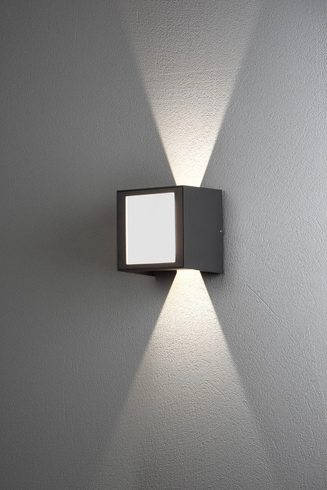 Led wall spot Cremona Up - Down 3-light 14cm anthracite KonstSmide 7318307946376
