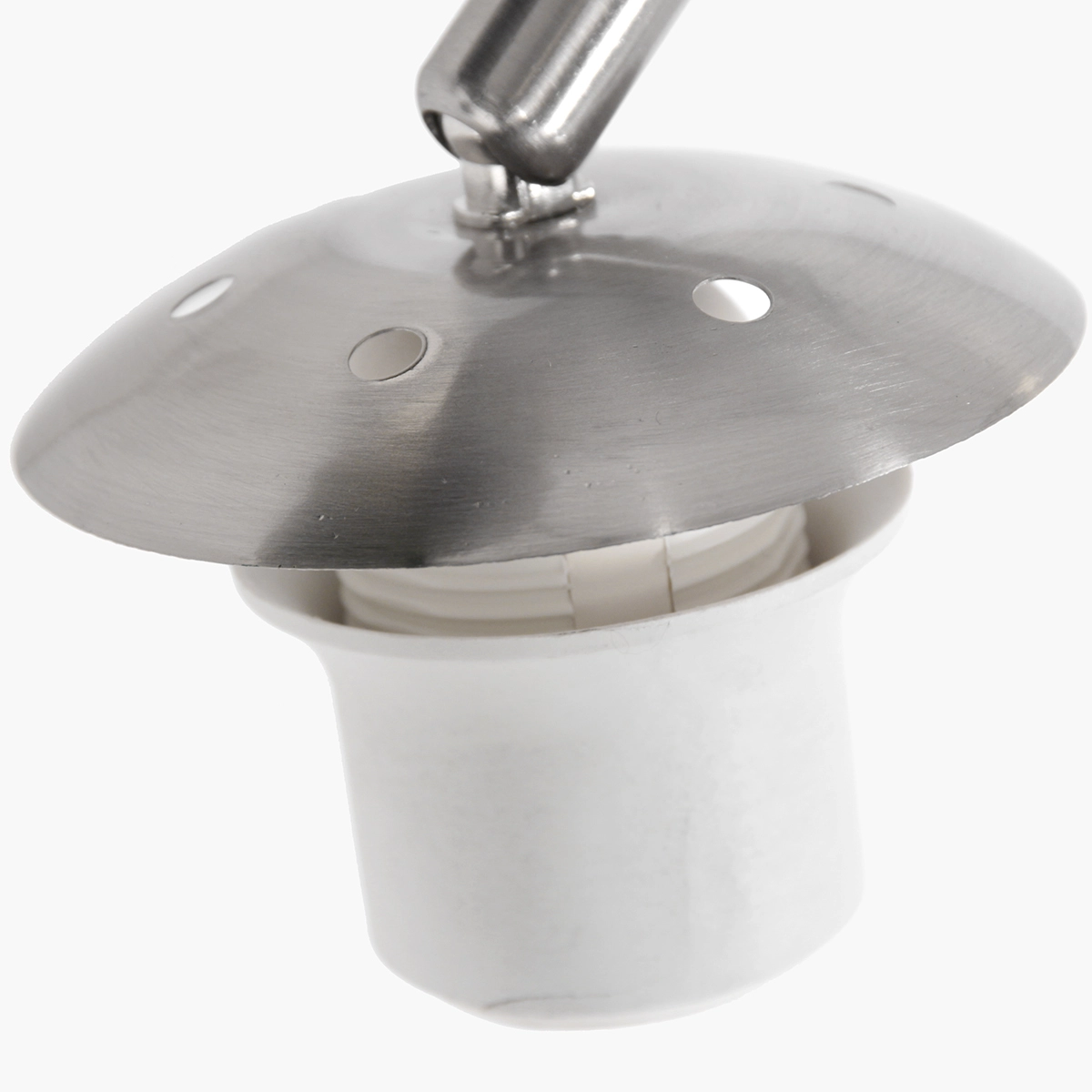 Arc lamp Sparkled Stainless steel with velvet taupe hood Steinhauer 8712746145953