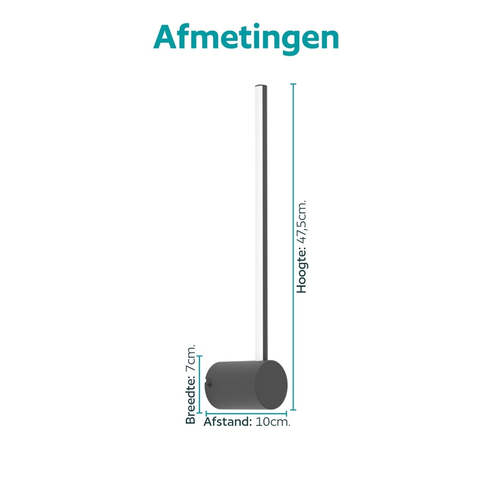 Smart wall lamp Flatron-Z Black Eglo 9008606390557