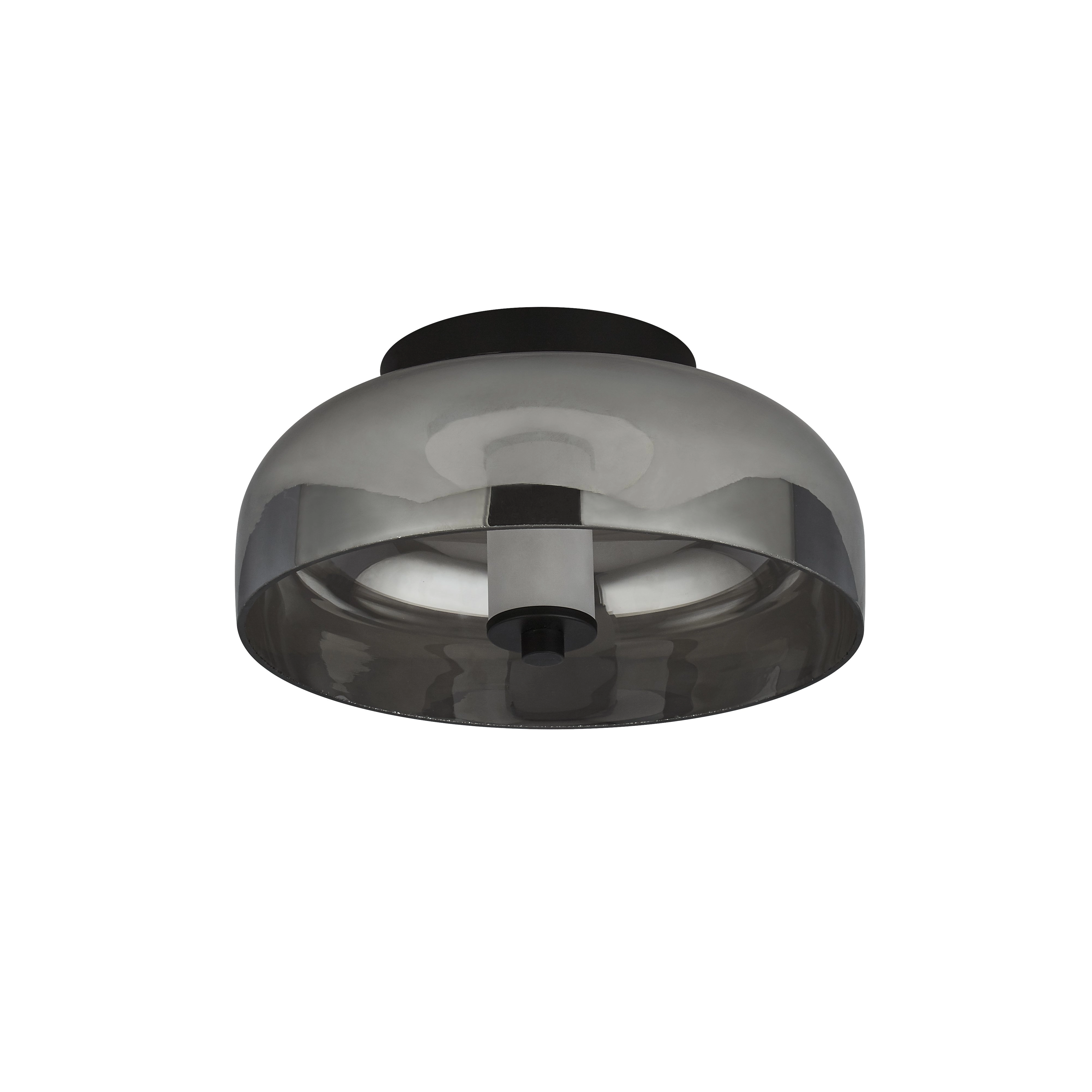 Glass ceiling lamp Frisbee Ø 30cm