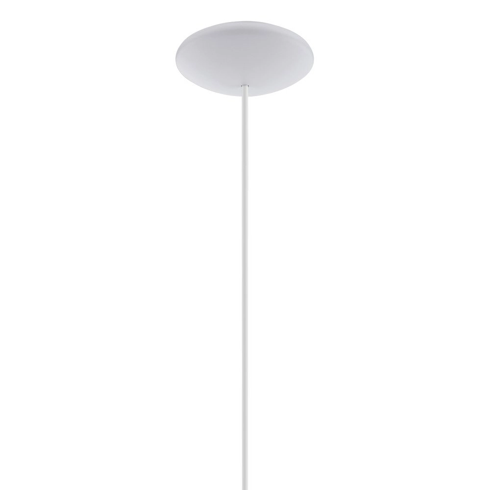 Modern pendant lamp Sabinar 40cm white with wood brown Eglo 9008606299997