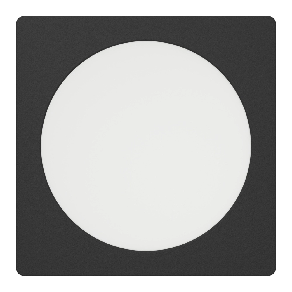 Recessed lamp Fueva 6 Square - Black - 16.6x16.6cm