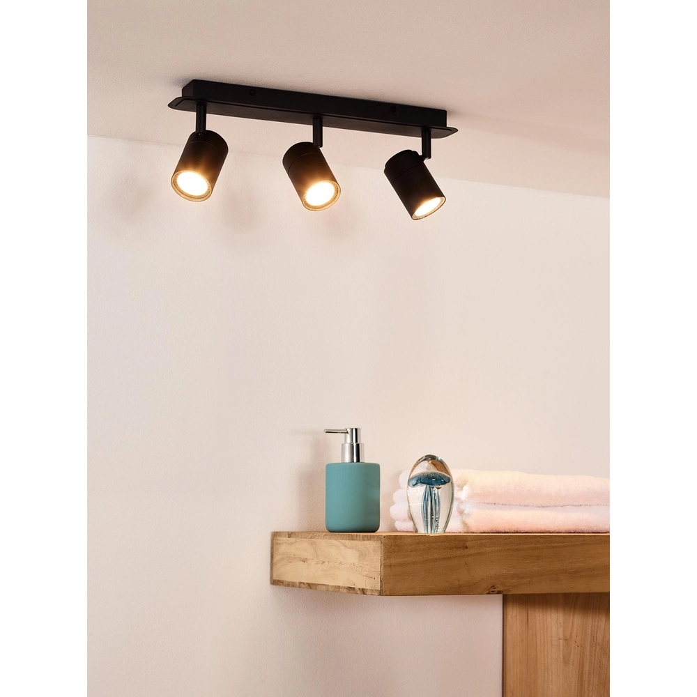 Ceiling spotlight Lennert 3-light black Lucide 5411212262691
