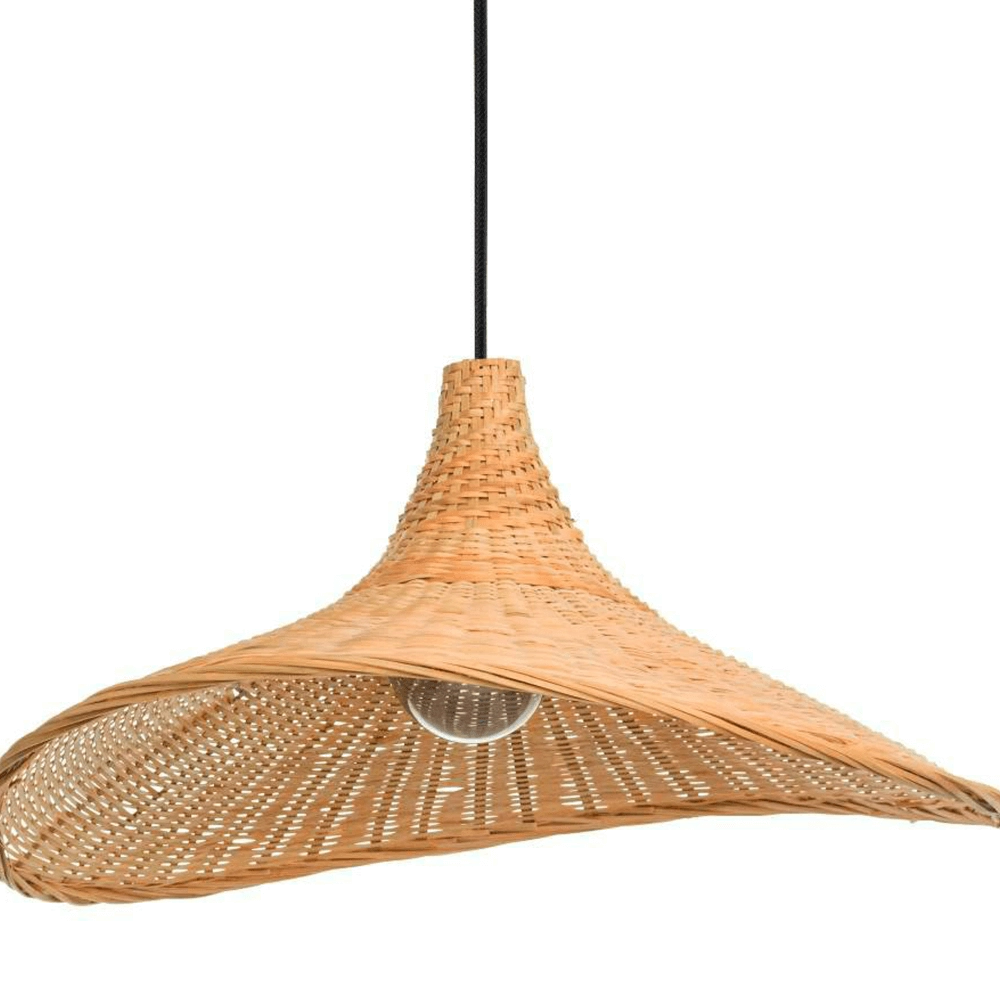 Wicker pendant lamp Haxey Ø 50cm Eglo 9002759438692