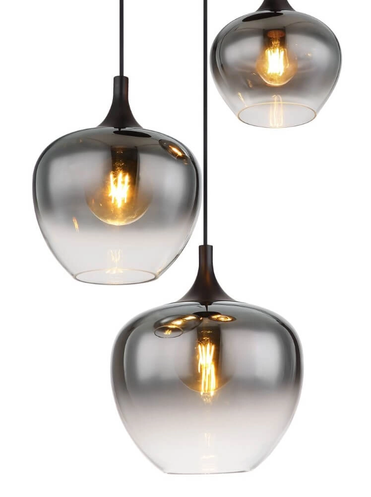 Pendant lamp 3-lights Maxy black Globo 9007371444397
