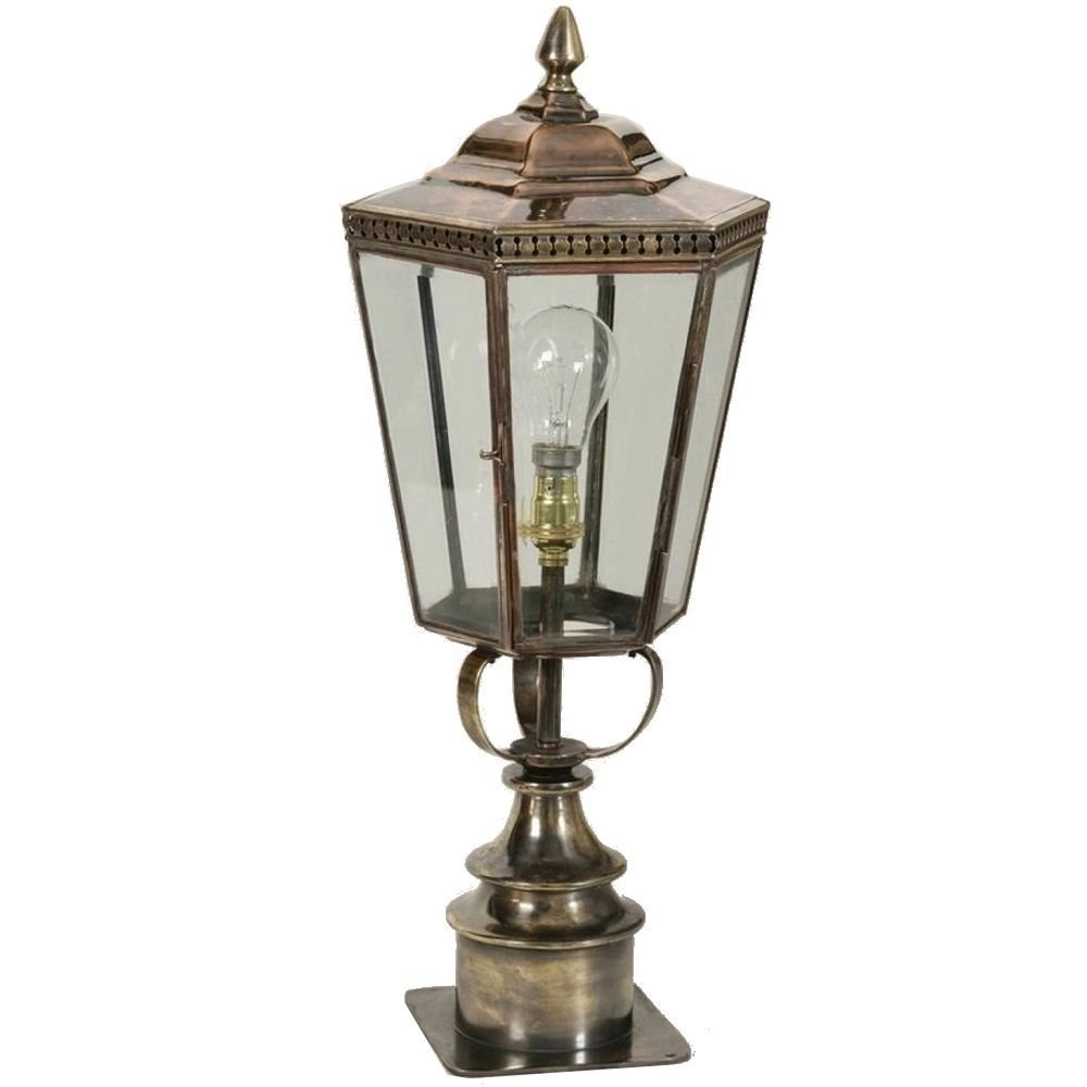 Country outdoor lamp Chelsea Short Pillar handmade