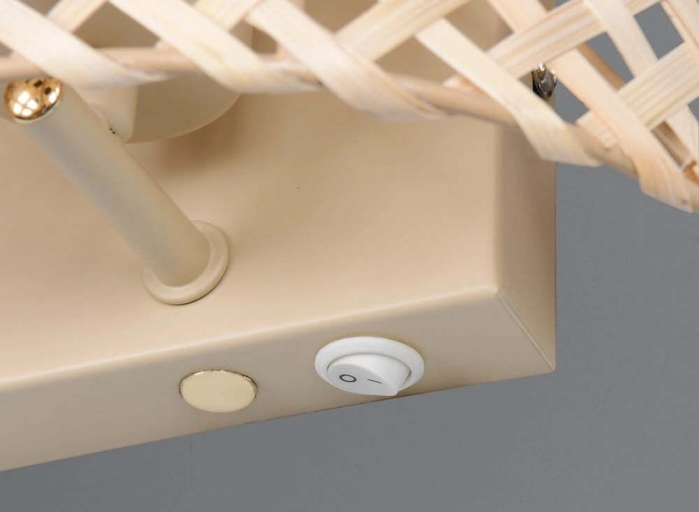 Japandi wall lamp Bina cream Trio 4017807636215