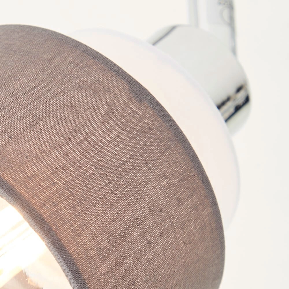 2-light ceiling lamp Naples chrome with white Brilliant 4004353424175