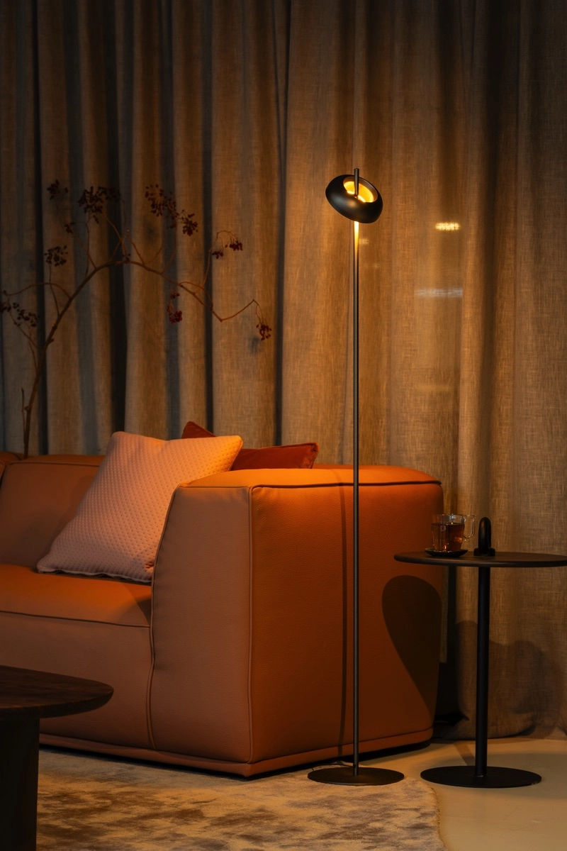 Led floor lamp Maureen nickel black ETH 8720195310891