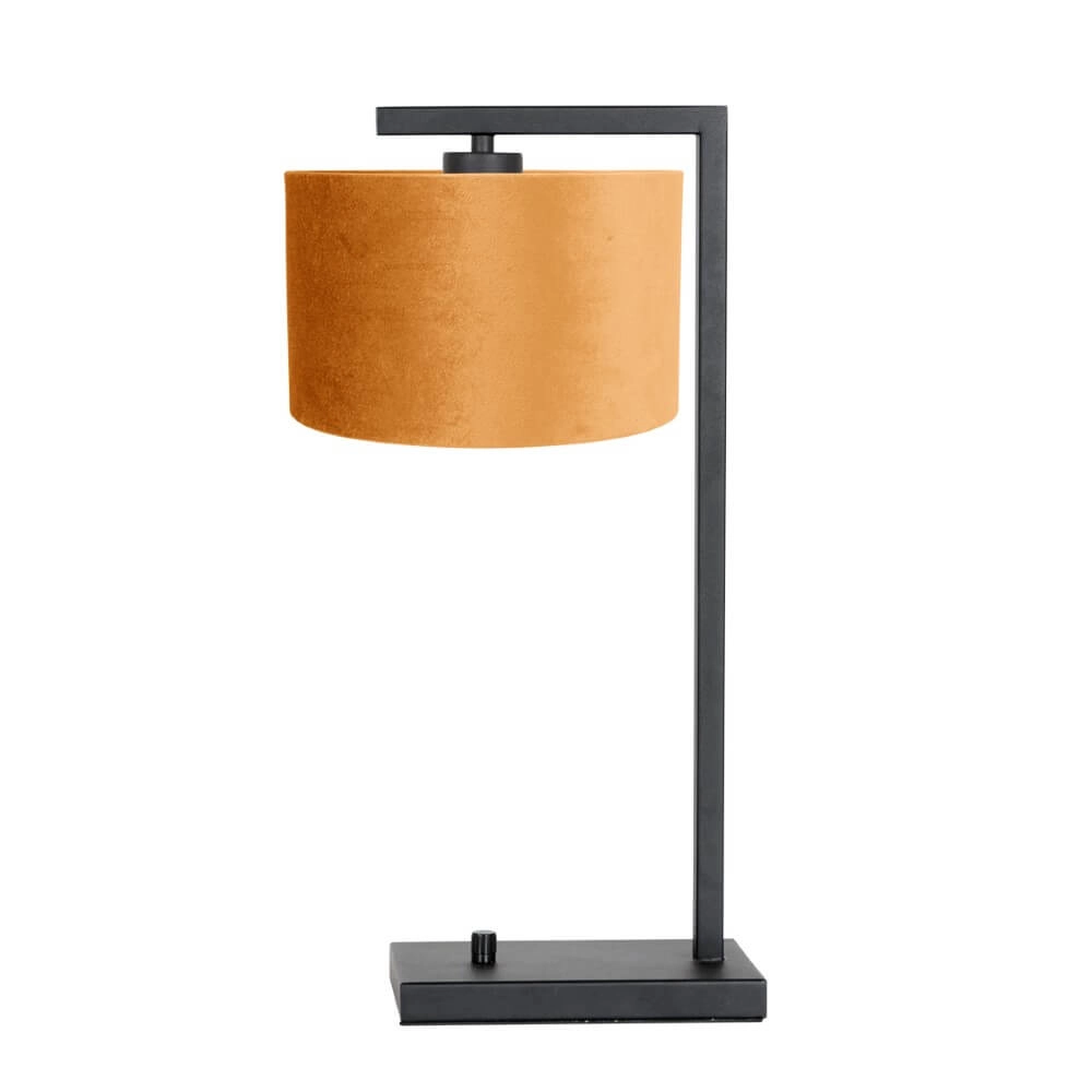 Desk lamp Stanger black with gold velvet Steinhauer 8712746152104
