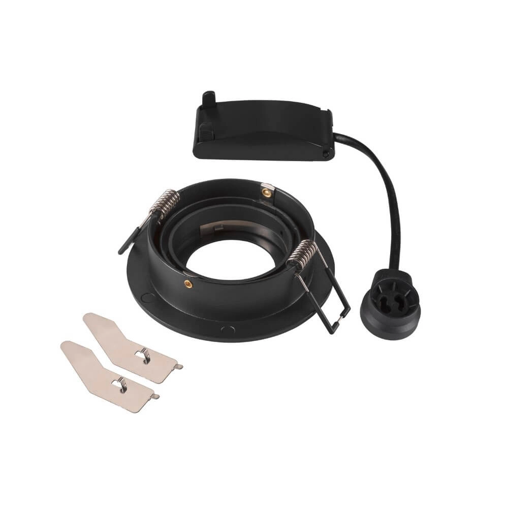 Recessed spotlight New Tria 75 round - black - GU10 SLV 4024163276146