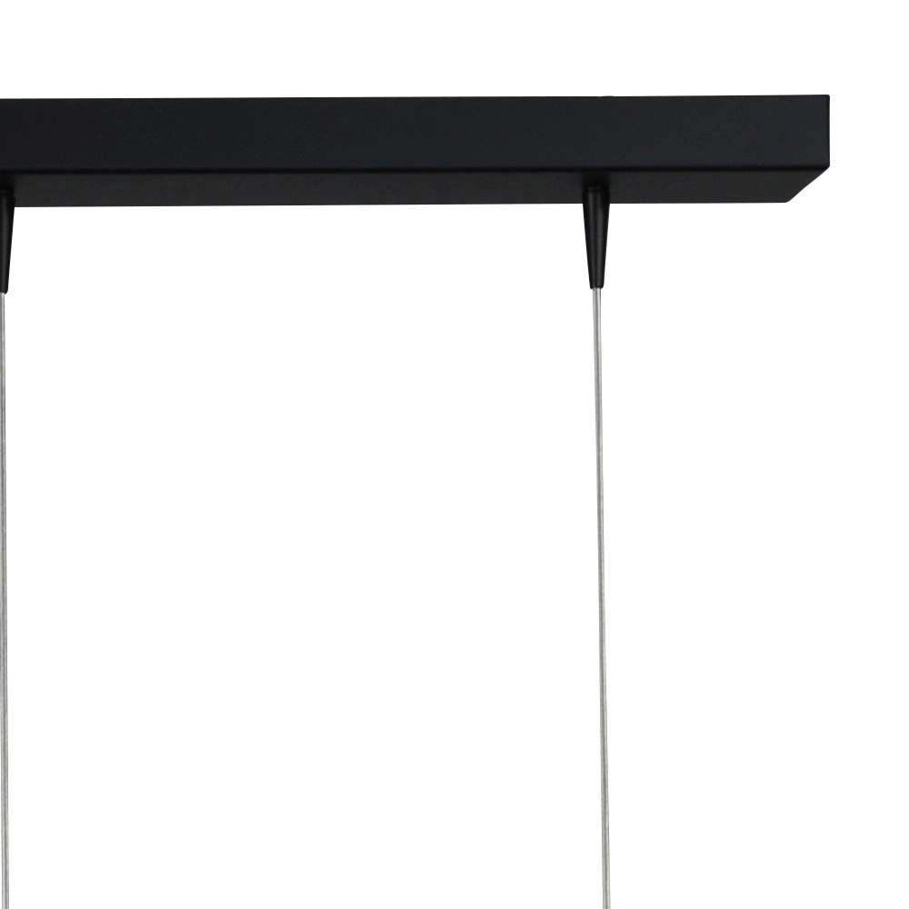 Black dining table hanging lamp Flute 5-light design cylinders Masterlight 8718121209197