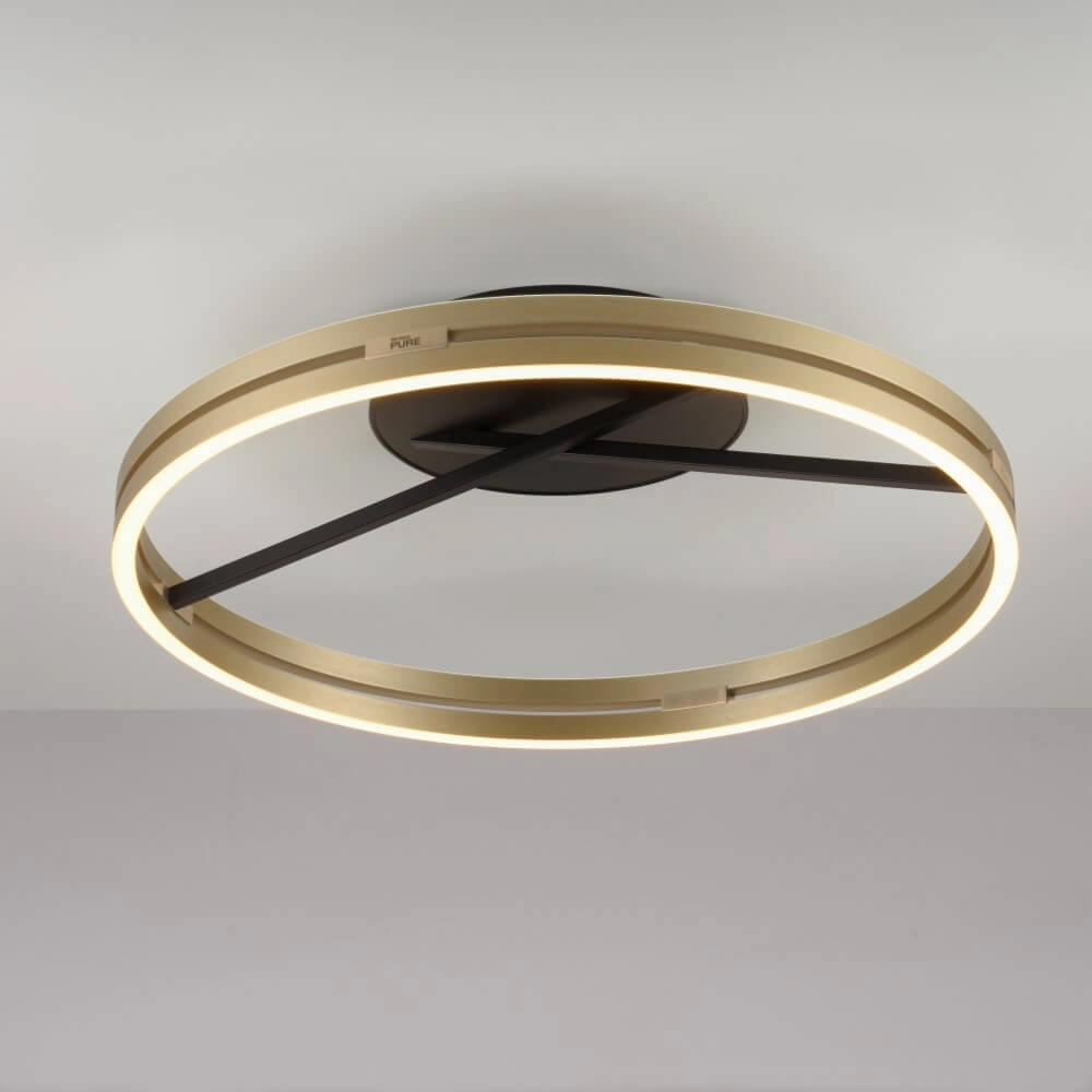 Round ceiling lamp Pure Loop brass Paul Neuhaus 4012248385180