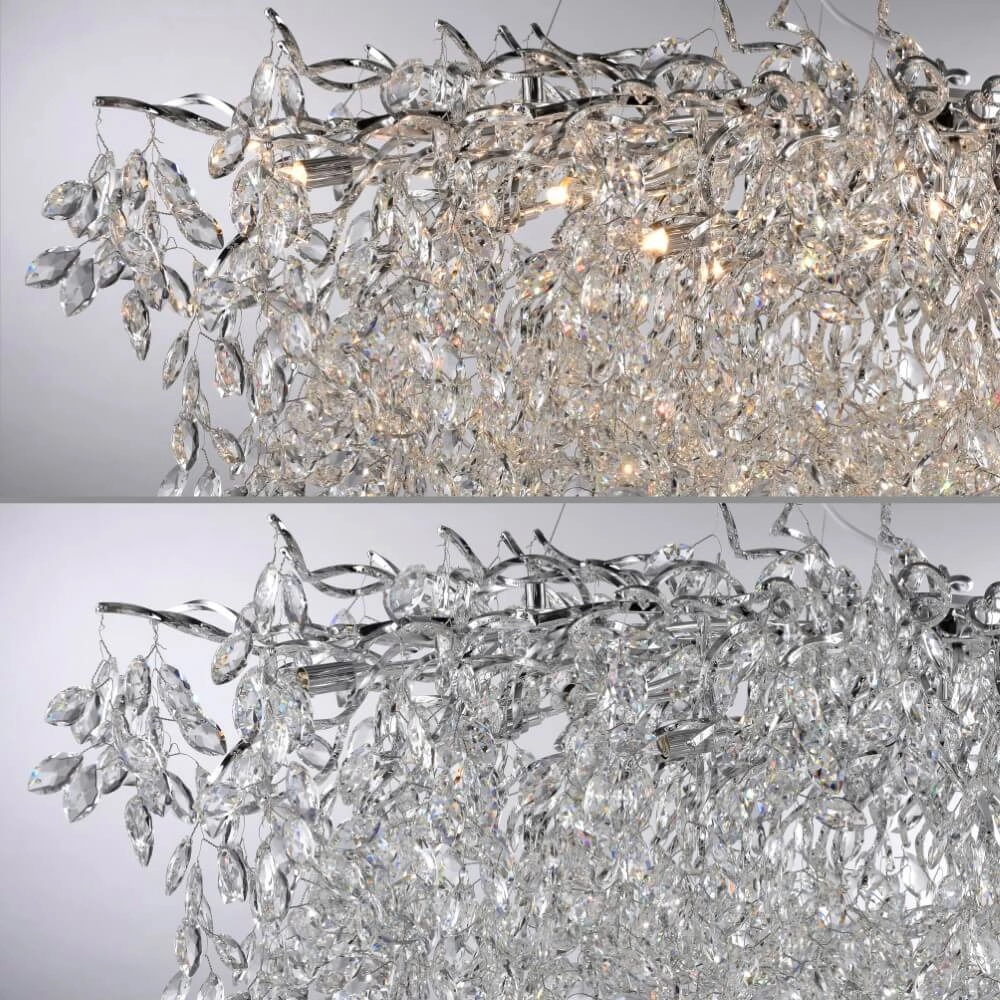 Chandelier Ricicle 150cm chrome Paul Neuhaus 4012248382097