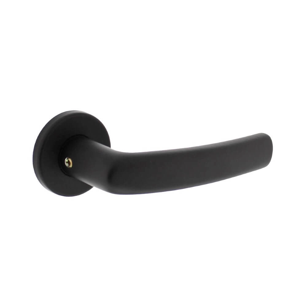 Door handle Denham aluminium black Ø 5cm