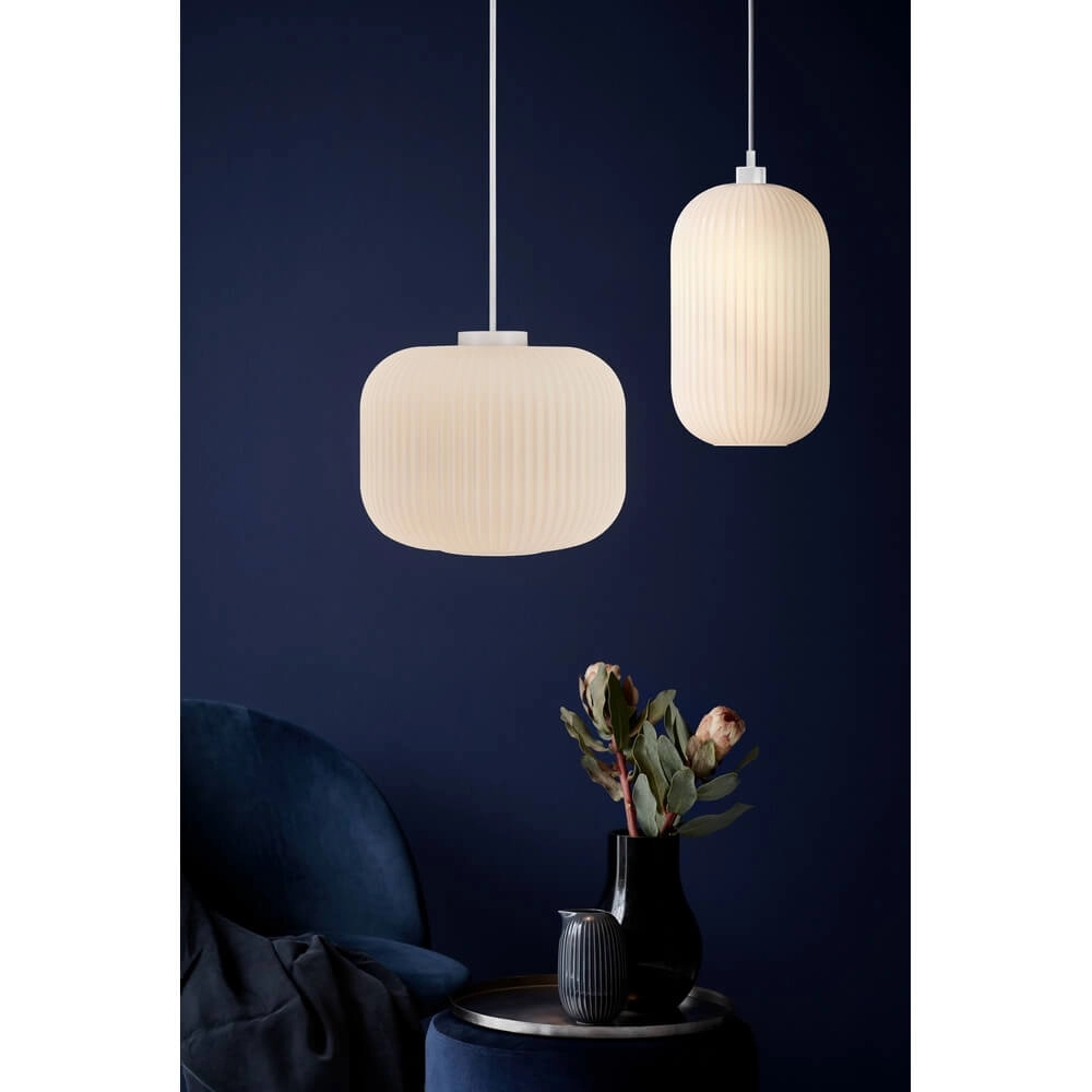 White pendant lamp Milford Ø 20cm Nordlux 5701581406988