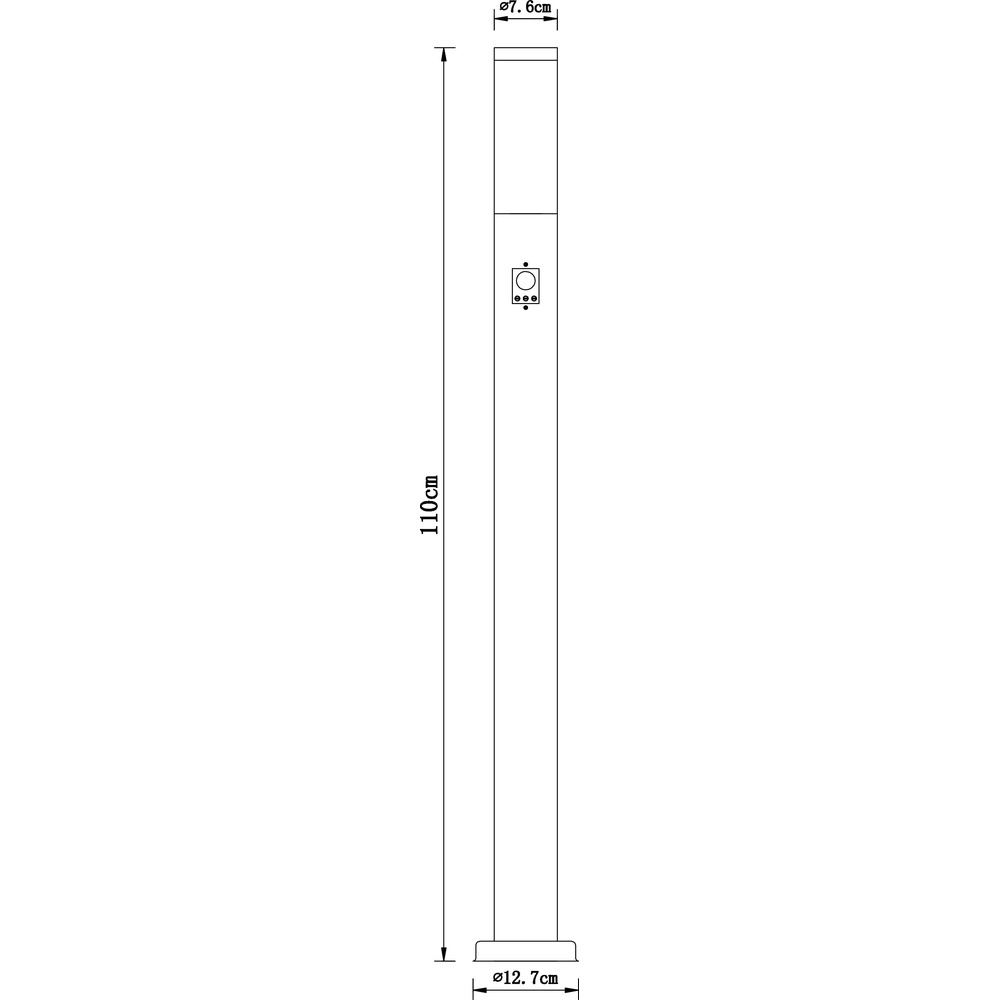 Path lighting Boston Stainless steel with sensor Globo 9007371118465