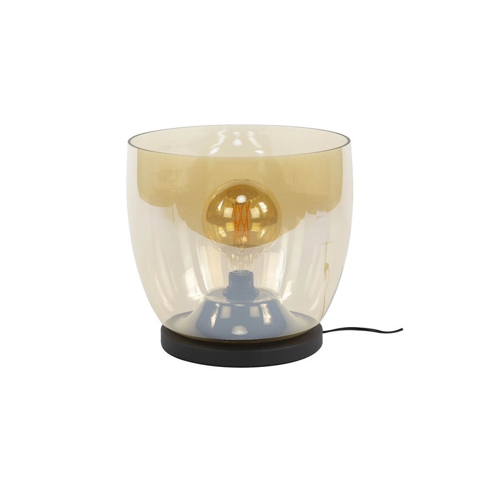 Floor lamp amber glass UP Ø 33cm - 32cm high Lyora 8716803512610