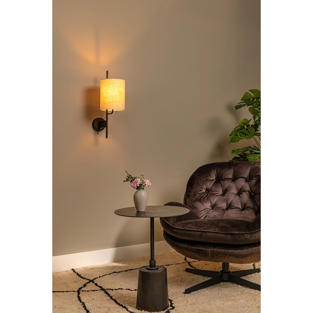 Wall lamp Magic black with USB charging point Lucide 5411212680051