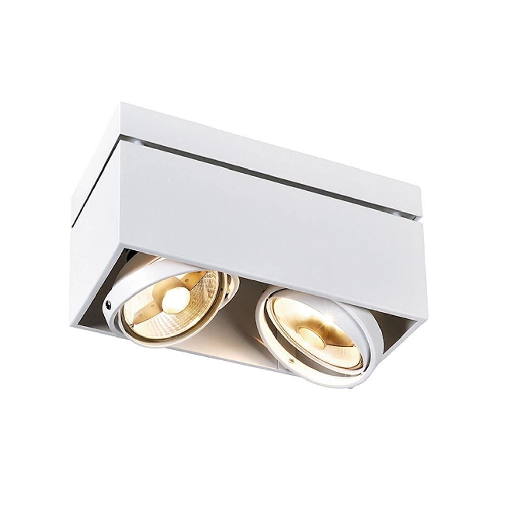 Ceiling spot Kardamod Surface Square ES111 2-light white