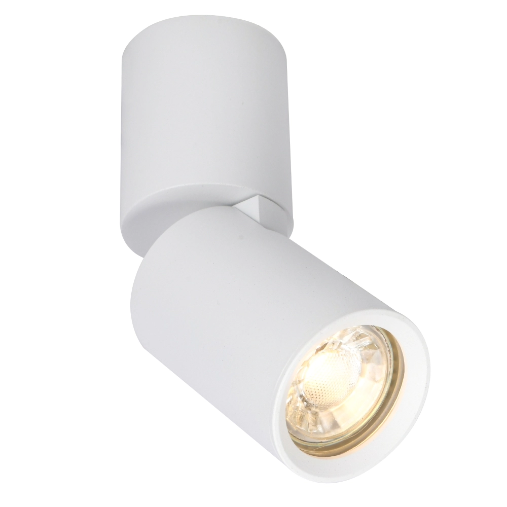 White surface spotlight Parma made of aluminium